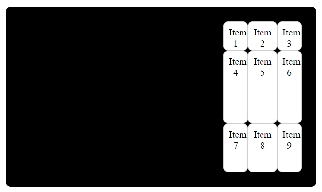 CSS justify-content end