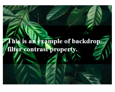 CSS backdrop-filter