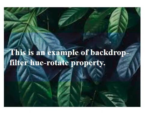CSS backdrop-filter