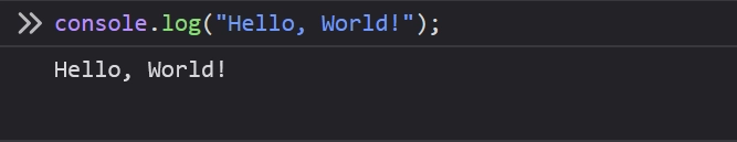 console.log()