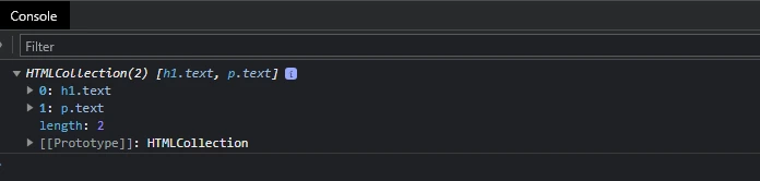 JavaScript DOM - getElementsByClassName