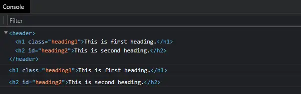JavaScript DOM - querySelector