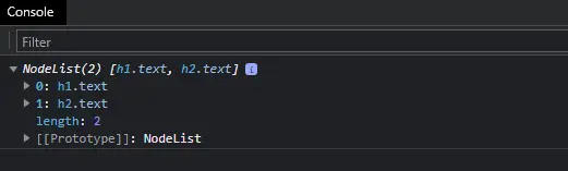 JavaScript DOM - querySelectorAll